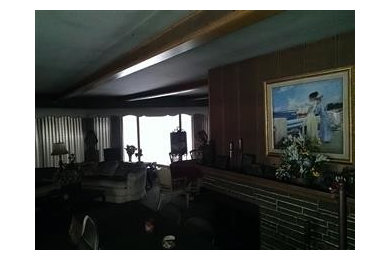 Inspiration for a transitional family room remodel