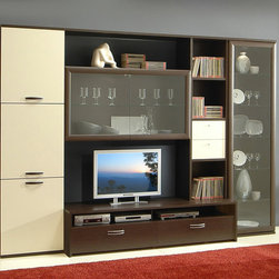 Italian Wenge Wall Unit JA-1007 CLOSEOUT - $2,499.00 - Entertainment Centers And Tv Stands