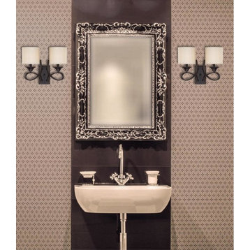 Westinghouse 6302700 Lenola 17"W 2 Light Bathroom Vanity Light - Amber Bronze