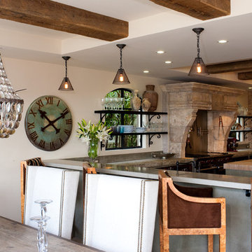 Dining room fireplace