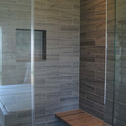 Slate Shower Surround & Bench - Tile