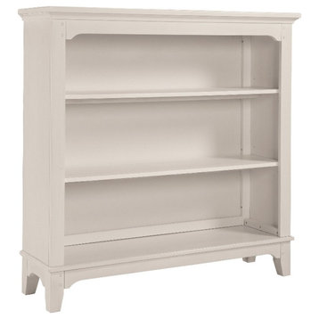 Westwood Design Taylor Farmhouse Wood Bookcase in Sea Shell White