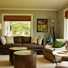 living with wood paneling