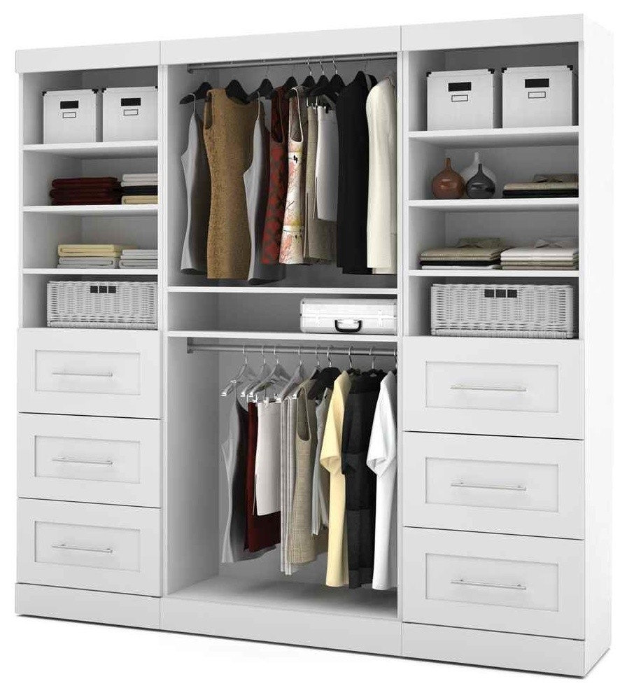 Bestar Pur 86-Inch Storage Kit in White | Stylish & Functional