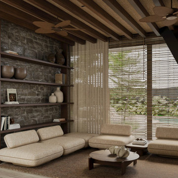 Japandi style kitchen
