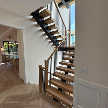 Project #139 | Four Story Modern Floating Staircase