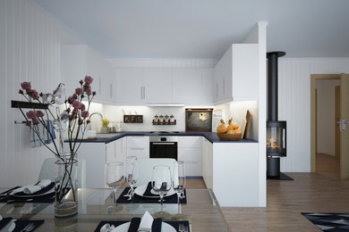 Example of a danish kitchen design in Other