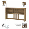 Salinas L Shaped Desk with Hutch and Storage in Reclaimed Pine - Engineered Wood