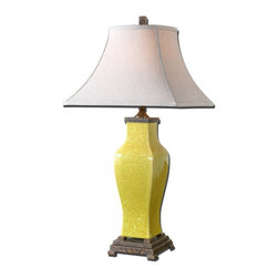 www.essentialsinside.com: molvena burnt yellow table lamp - Table Lamps