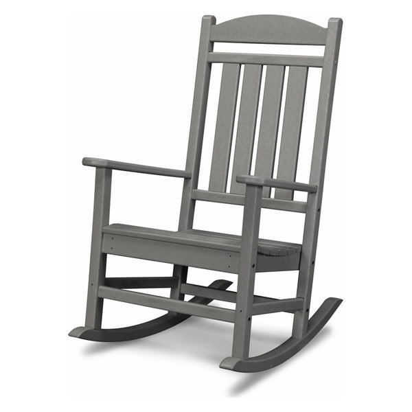 Polywood Presidential Rocking Chair, Slate Gray