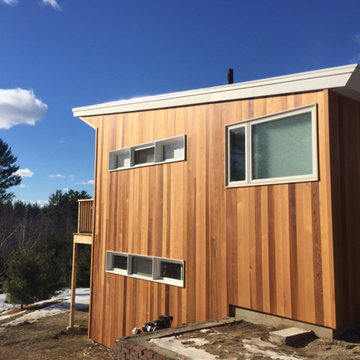 Crossroads Contracting , job in NH Western Red Cedar Square Edge Siding