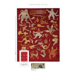 Milton Glaser for Lapchi; Applique, Tibetan dreamscape - Rugs