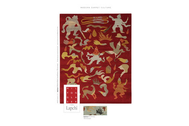 Milton Glaser for Lapchi; Applique, Tibetan dreamscape