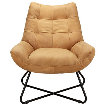 Modern Graduate Lounge Chair Tan - Brown