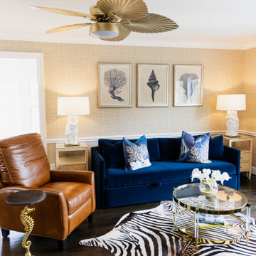 The Galveston Historic Transitional Home Remodel & Interior Design -  Guest Room