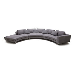 Samantha Fabric Sectional - Sectional Sofas