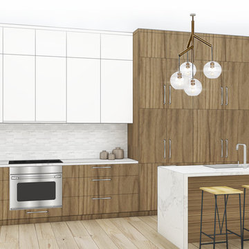 Golden Beach Kitchen Conceptual Rendering