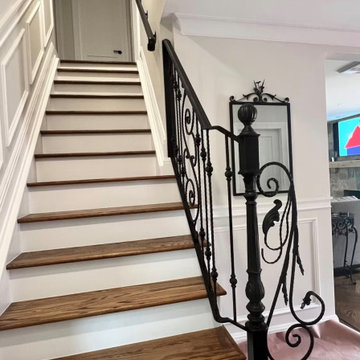 custom wrought iron stair railing