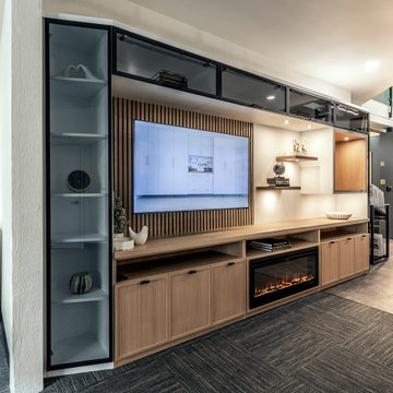 Custom Media Center Cabinetry Display – Millbrae