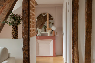 Idées déco pour un couloir scandinave.
