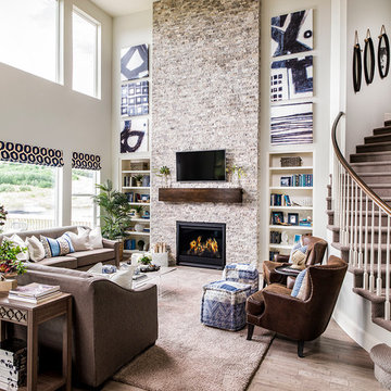 Transitional Living Room
