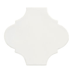 Tuileries Arabesque in Blanc - Tile