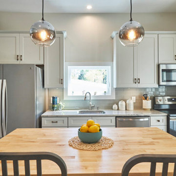 Kitchen - butcher block countertop