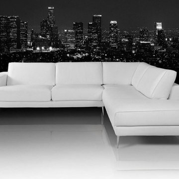 Mirage - Modern Topt Grain Italian Leather Sectional Sofa