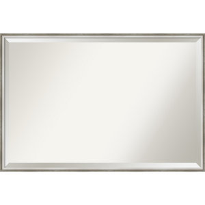 Narrow Framed Bathroom Vanity Mirror, 36 X 40 White Framed Mirror