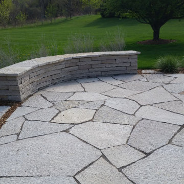Curved Seat Wall and Patio