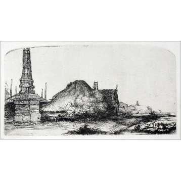 Rembrandt Van Rijn The Landscape With an Obelisk Wall Decal Print