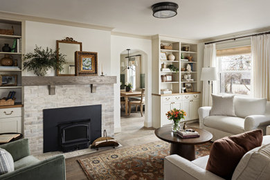 Inspiration for a timeless family room remodel in Seattle