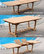 94" Masc Double Extension Rectangle Dining Outdoor Teak Table