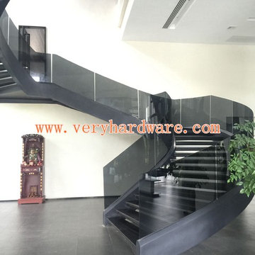 curved Glass Stair