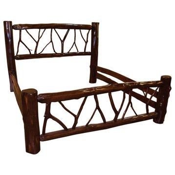Adirondack Collection Twig Bed, Queen