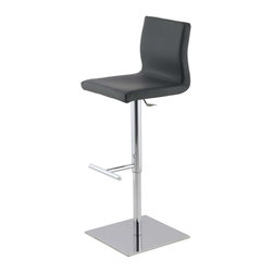 Quadra Adjustable Stools in Cream Leather - Products