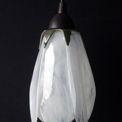 Glass Pendant Lights - Tulip Shaped - Pendant Lighting