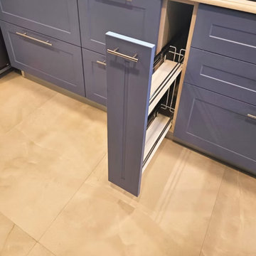 Luxury Modular Kitchen in Alipore Kolkata | Satin PU Finish Kitchen