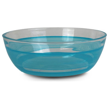 Retro Stripe Turquoise 11" Bowl