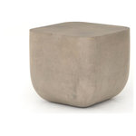 Four Hands - Ivan Square End Table - Grey-finished concrete and soft square shaping make for an effortlessly cool end table, indoors or out. Cover or store inside during inclement weather and when not in use.