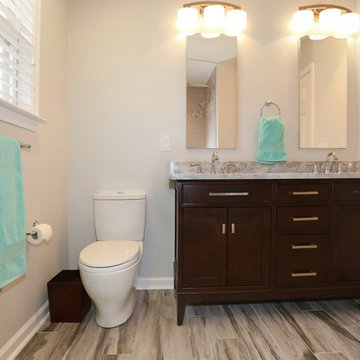 Pop Of Color Bathroom