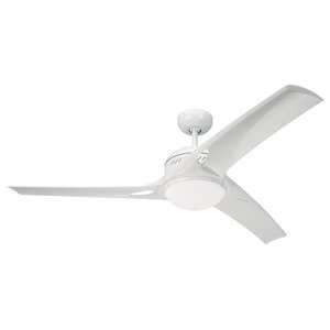 Quorum Trimark 54 3 Blade Led Indoor Ceiling Fan In Studio White