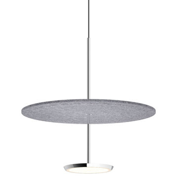 Pablo Designs Sky Sound Pendant, Stone Gray, 18"