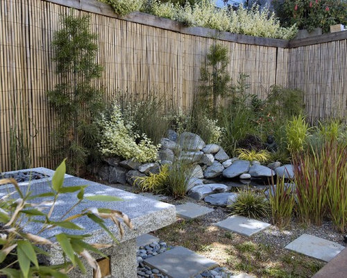 Japanese Bamboo Fence Home Design Ideas, Pictures, Remodel and Decor

