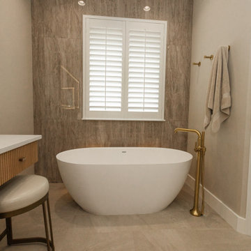 Lux Modern Spa Master bathroom