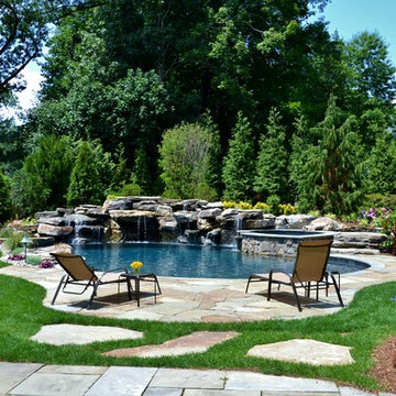 Pool and Waterfall in Natural Setting