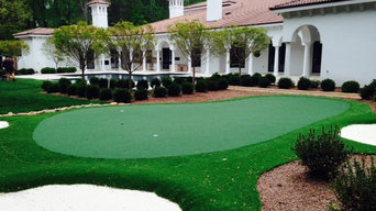Charlotte, NC  Putting Green with Fringe and Sand Traps