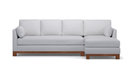 Avalon 2-Piece Sectional Sofa, Stone, Chaise on Left
