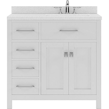 Caroline Parkway 36" Single Bathroom Vanity Set in White