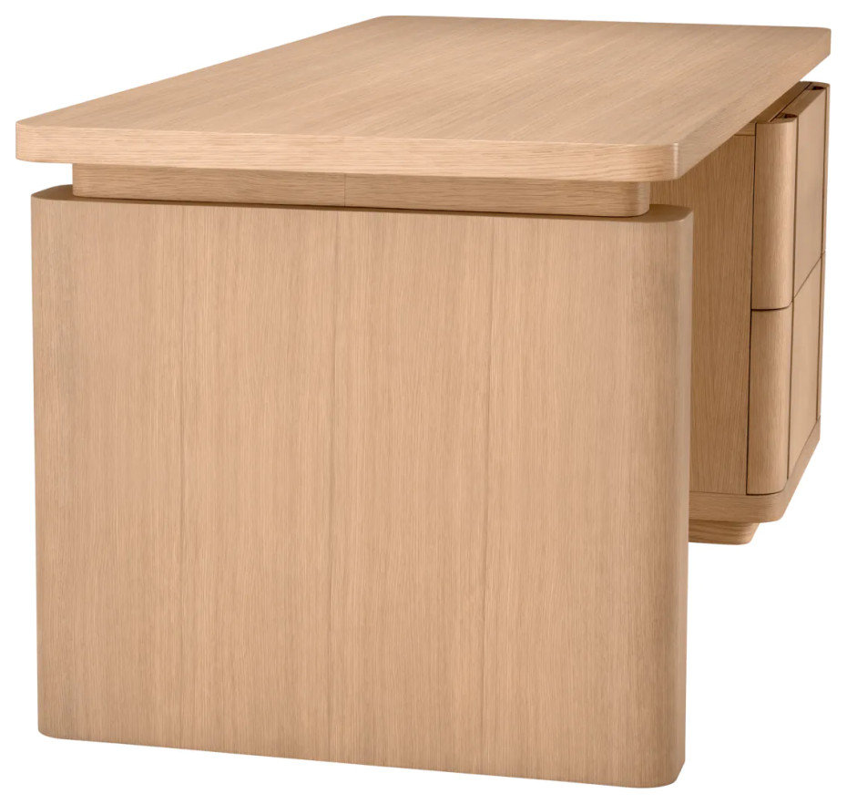 Oak Contemporary Desk | Eichholtz Modesto - Transitional - Desks And ...